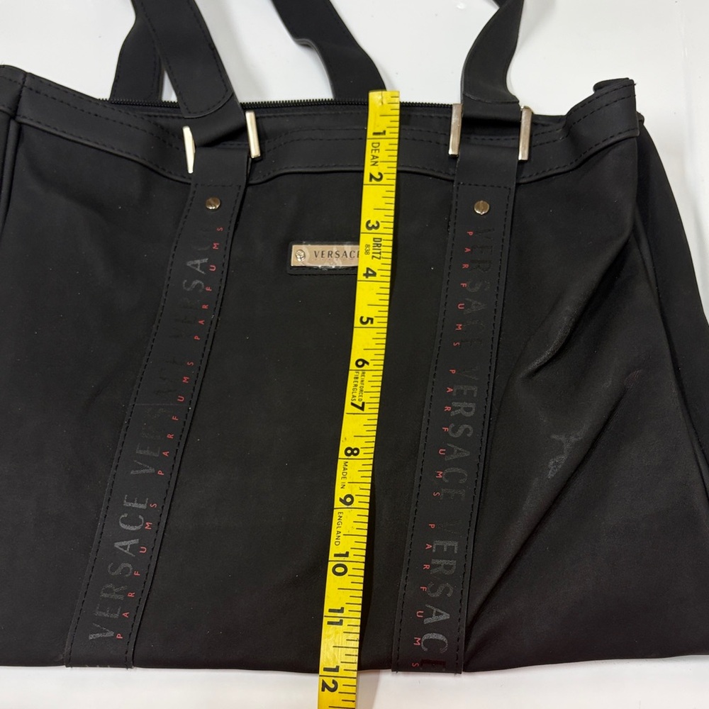 Versace Black Logo-Trim Tote - Picture 4 of 7